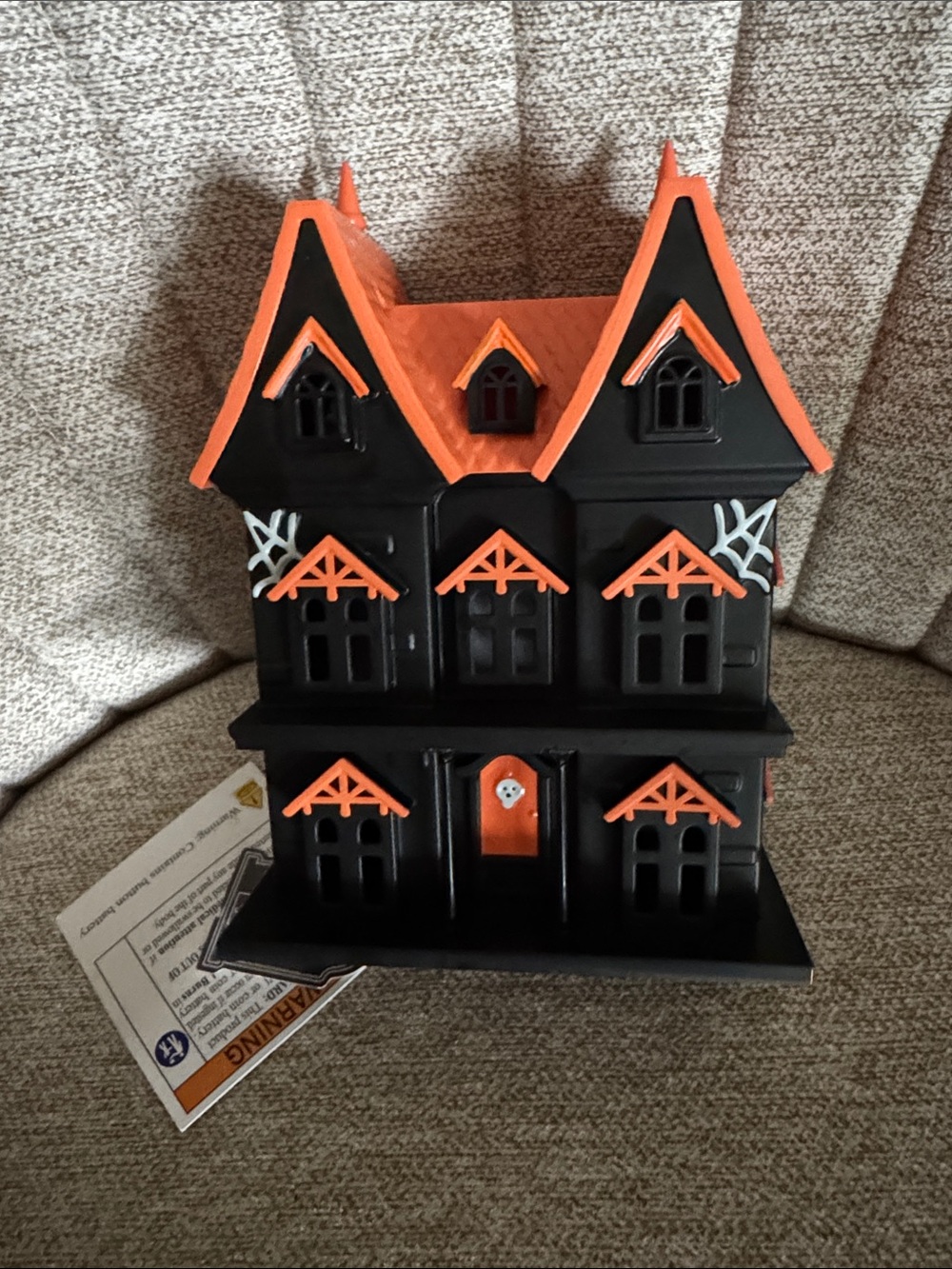 Halloween Black and Orange Haunted House Decoration